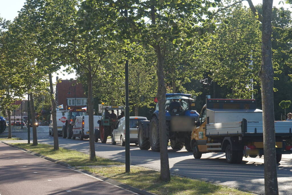 Meerdere trekkers bij boerenprotest