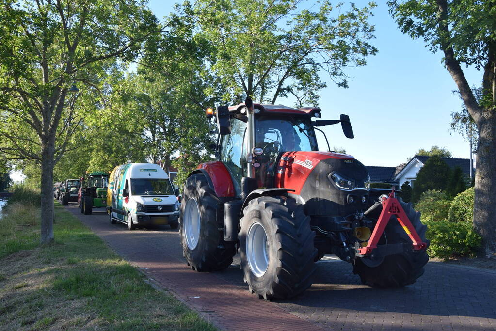Meerdere trekkers bij boerenprotest