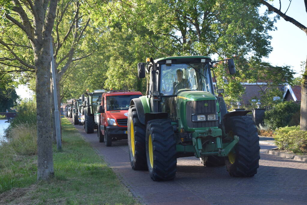 Meerdere trekkers bij boerenprotest