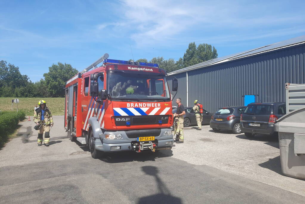 Kortsluiting zorgt voor brand in loods
