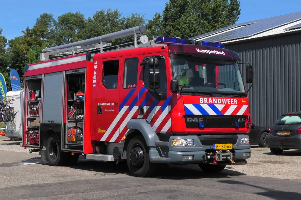 Kortsluiting zorgt voor brand in loods