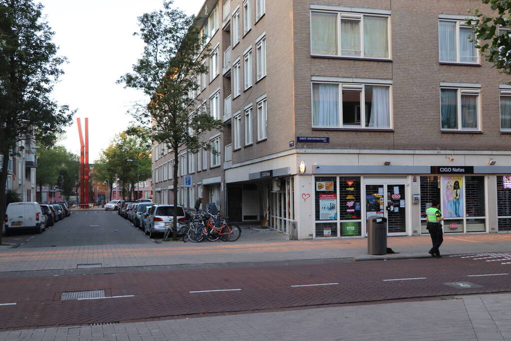 Plofkraak op geldautomaat Oosterparkbuurt
