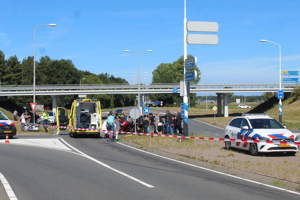 Motorrijder gewond na ongeval