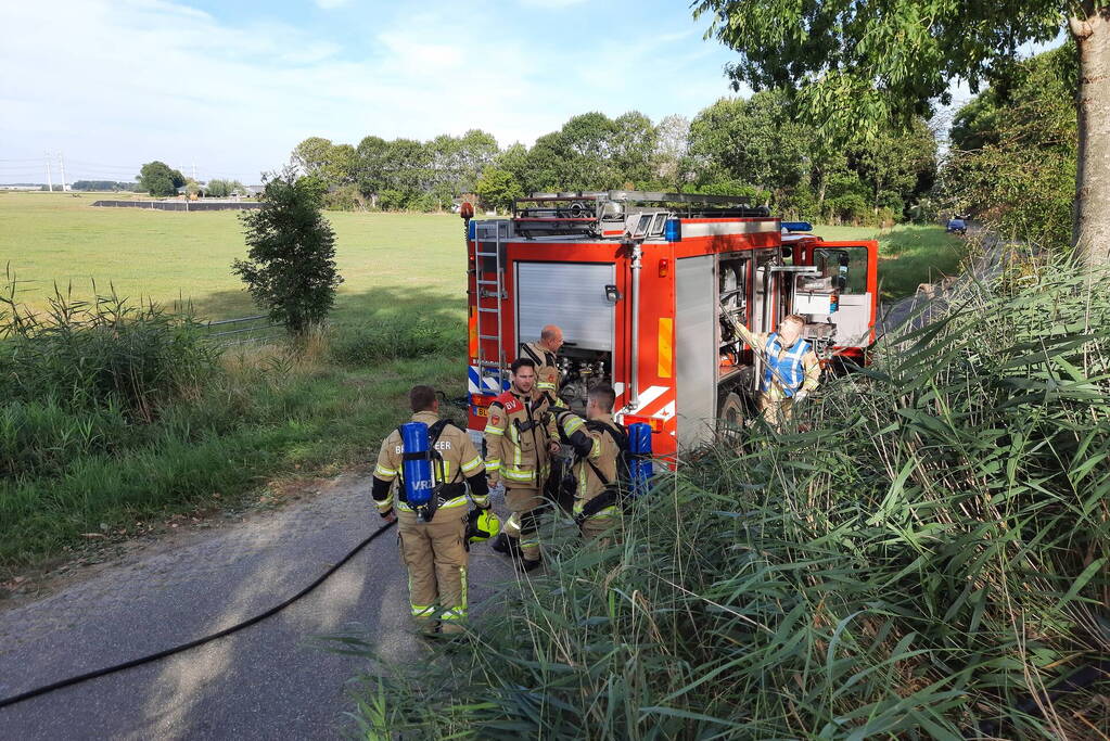 Flinke rookontwikkeling bij buitenbrand