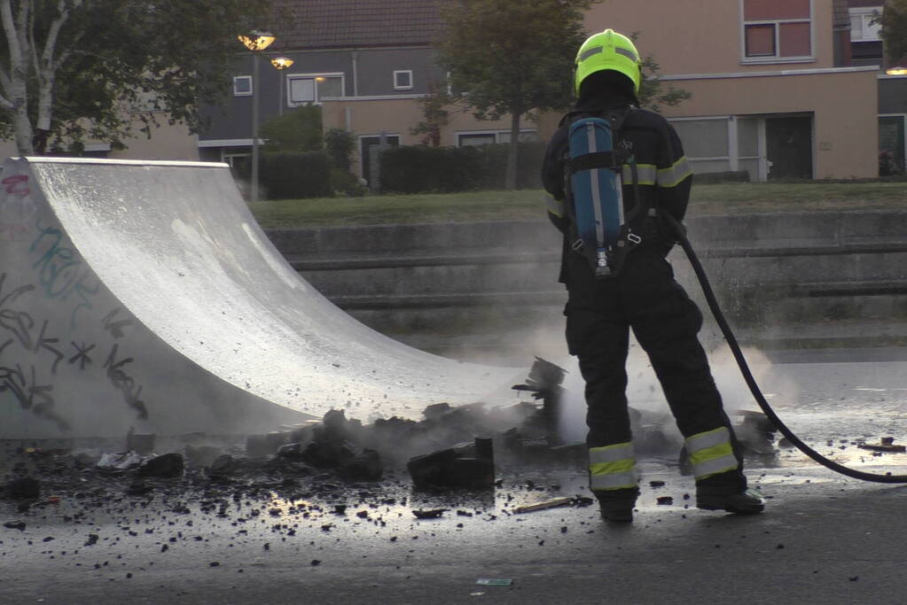 Brandstichting op skatepark