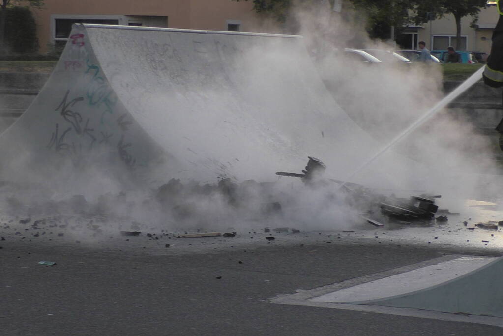 Brandstichting op skatepark