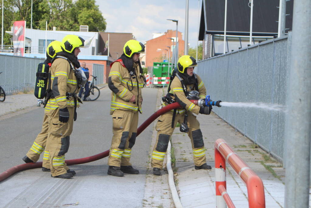 Gewonde door brandende gasfles