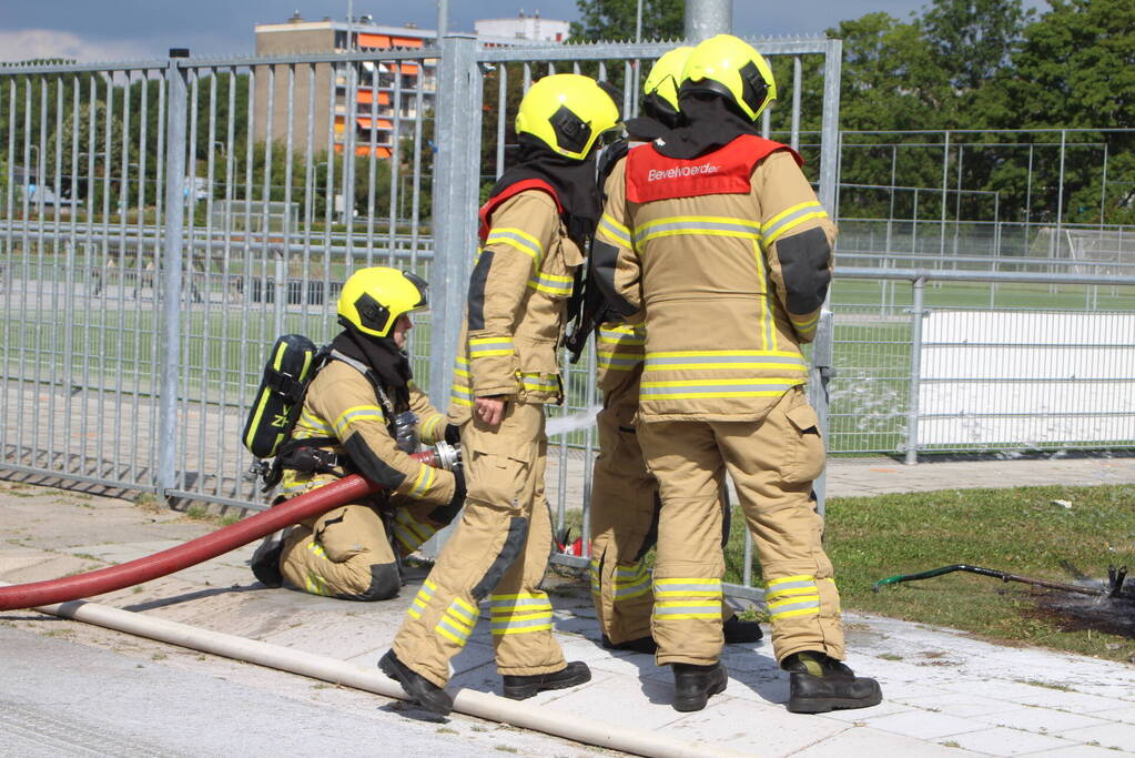 Gewonde door brandende gasfles