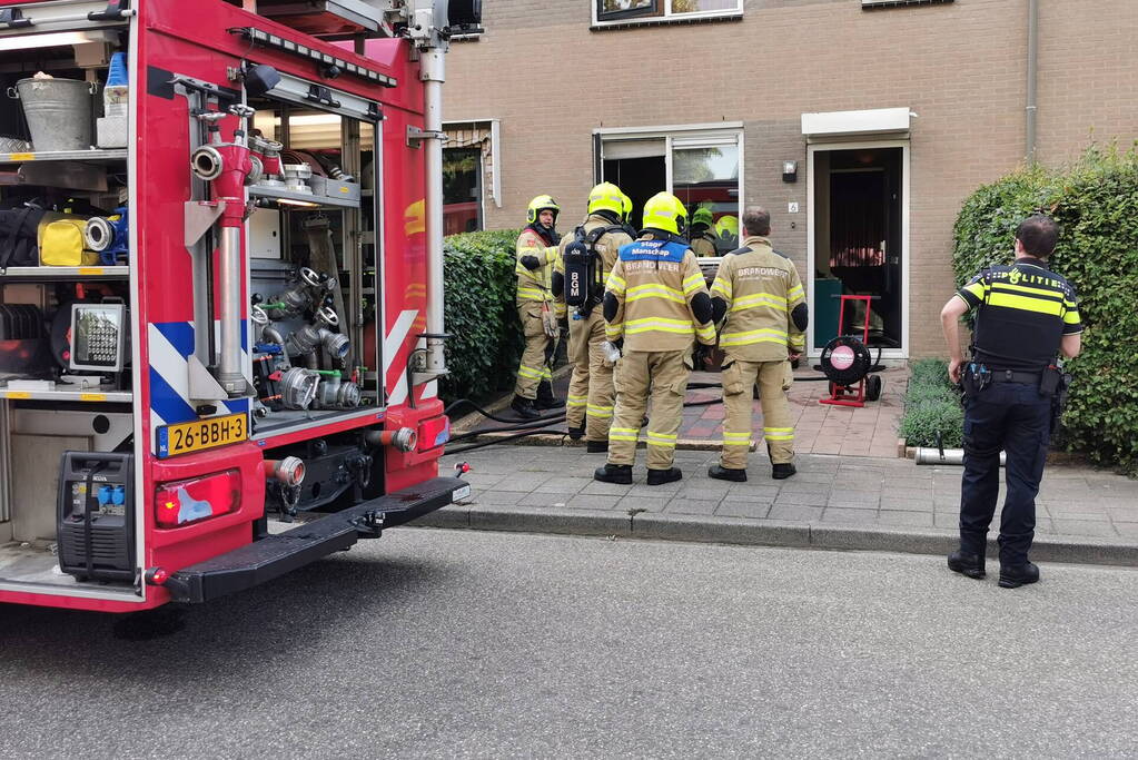 Persoon gewond bij keukenbrand
