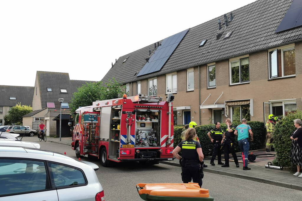 Persoon gewond bij keukenbrand