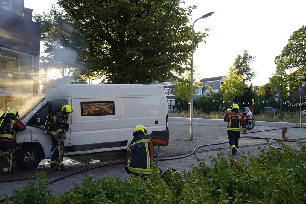 Kortsluiting veroorzaakt brand in camper