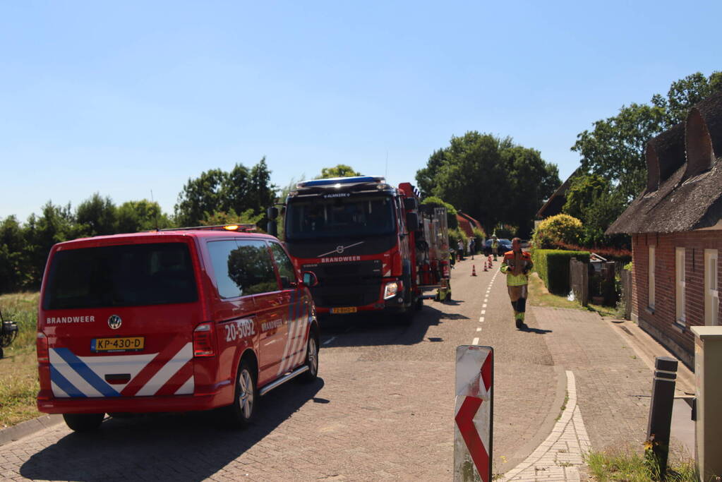 Gasleiding geraakt tijdens werkzaamheden