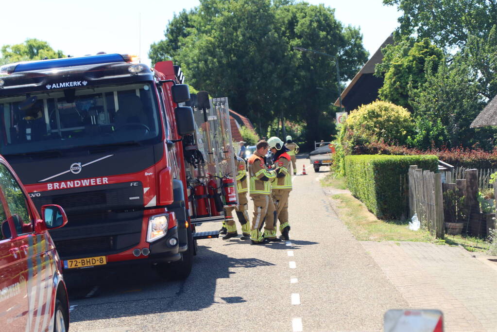 Gasleiding geraakt tijdens werkzaamheden