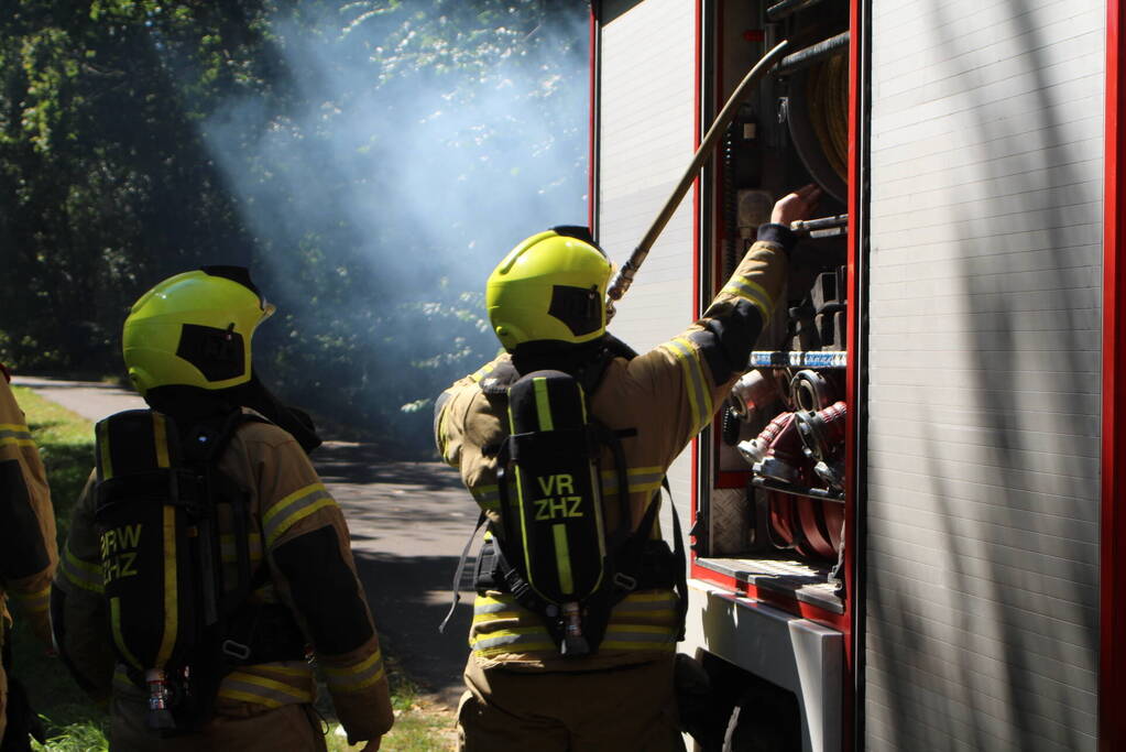 Brand in bosgebied snel geblust