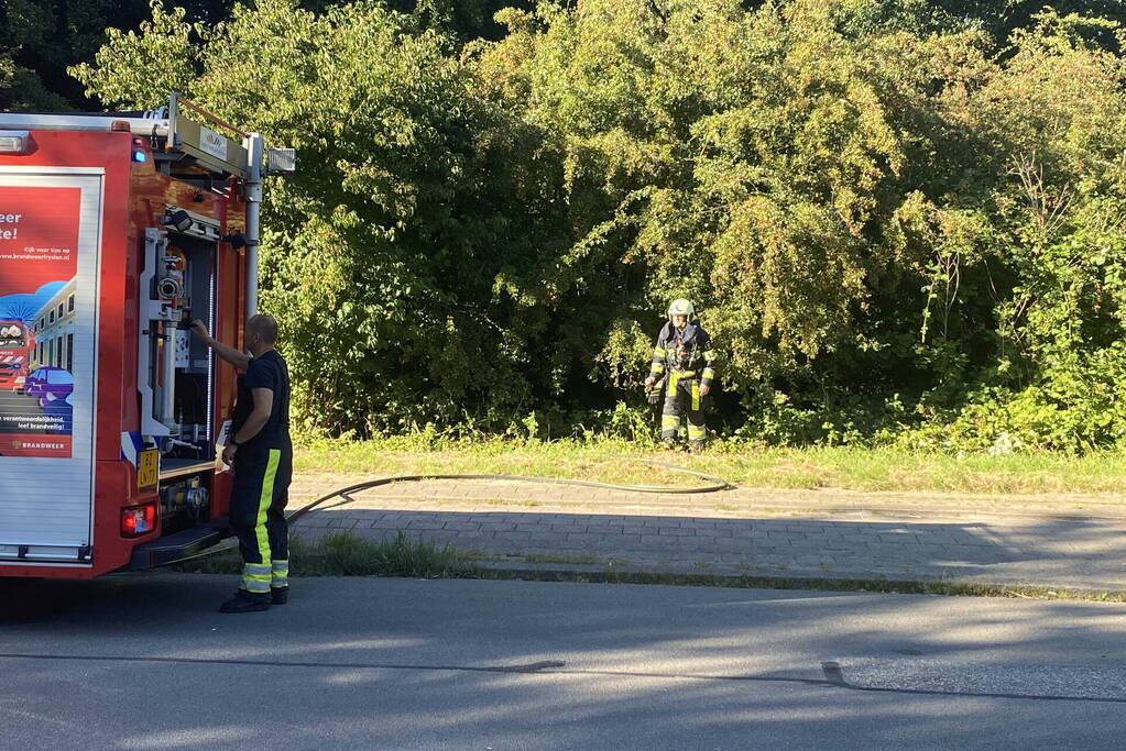 Brandweer met spoed naar brand in tunneltje