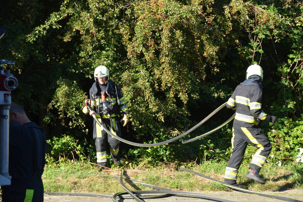 Brandweer met spoed naar brand in tunneltje