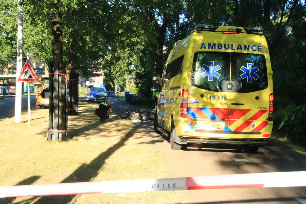 Eenzijdige aanrijding door losse tegels