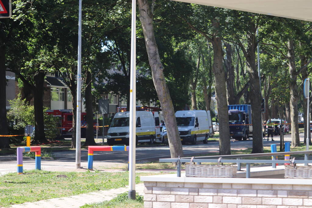 Straat afgezet na gaslekkage