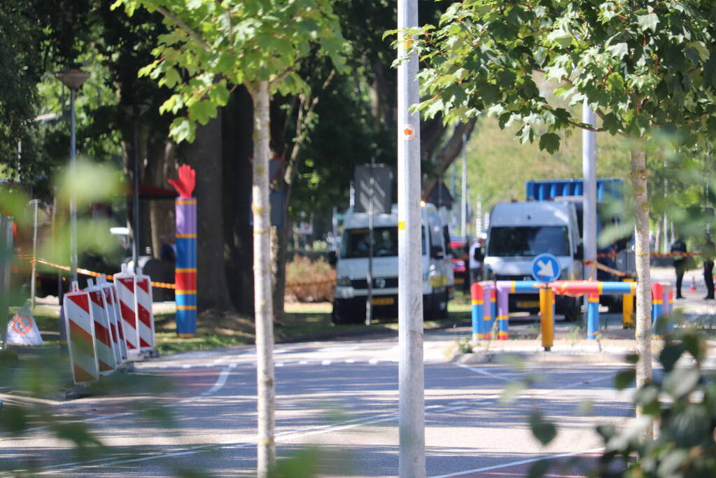 Straat afgezet na gaslekkage