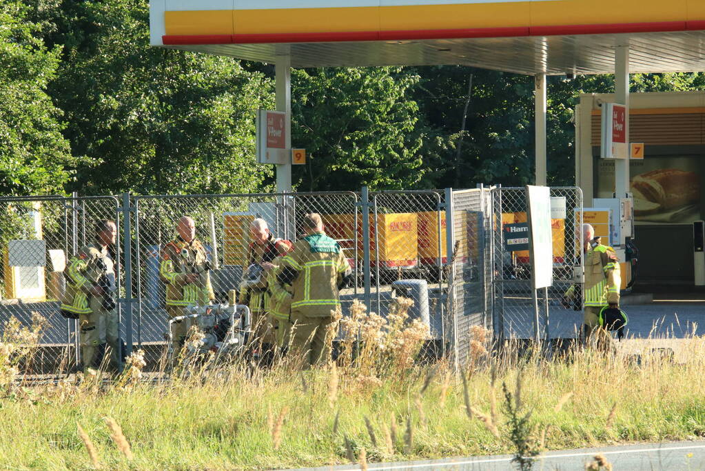 Tankstation ontruimd vanwege gaslekkage