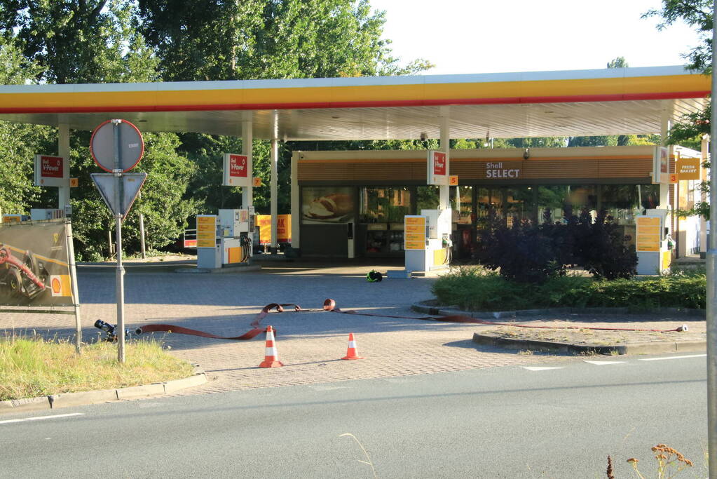 Tankstation ontruimd vanwege gaslekkage