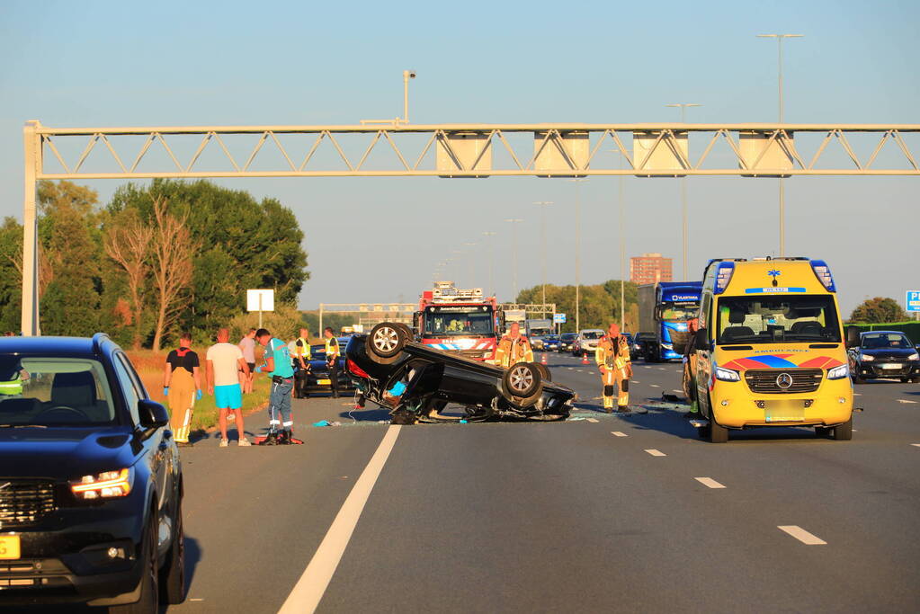 Kinderen betrokken bij ernstig ongeval op snelweg