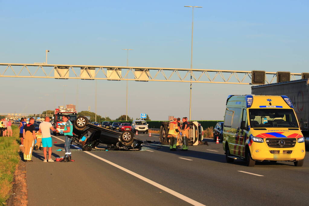 Kinderen betrokken bij ernstig ongeval op snelweg