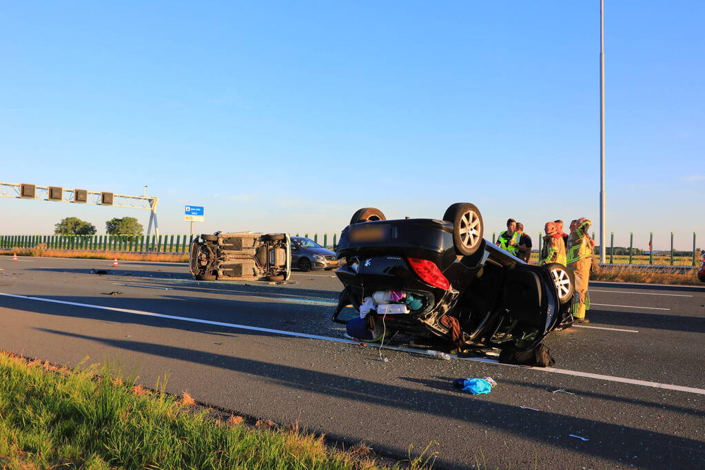 Kinderen betrokken bij ernstig ongeval op snelweg