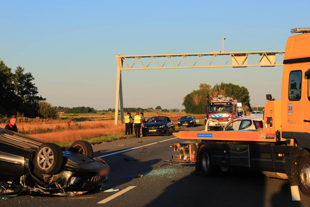 Kinderen betrokken bij ernstig ongeval op snelweg