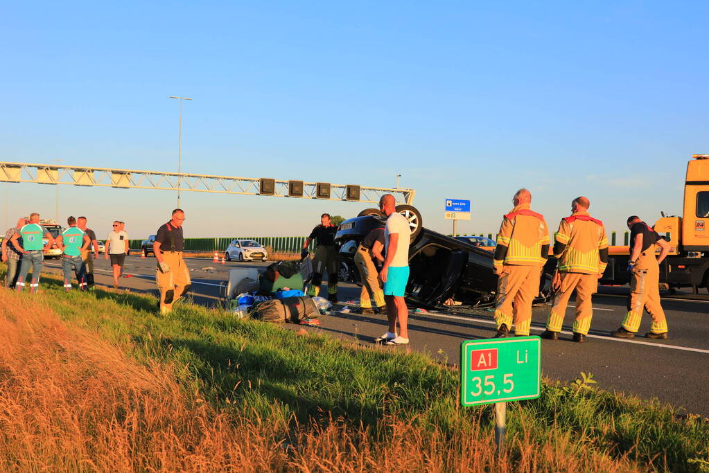 Kinderen betrokken bij ernstig ongeval op snelweg