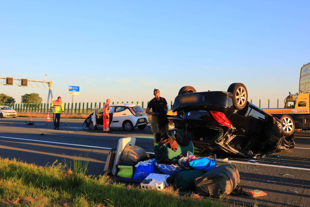 Kinderen betrokken bij ernstig ongeval op snelweg