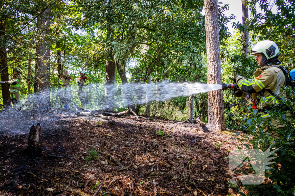Snelle inzet bij bosbrand