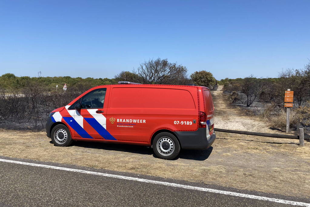 Onderzoek naar duinbrand in volle gang