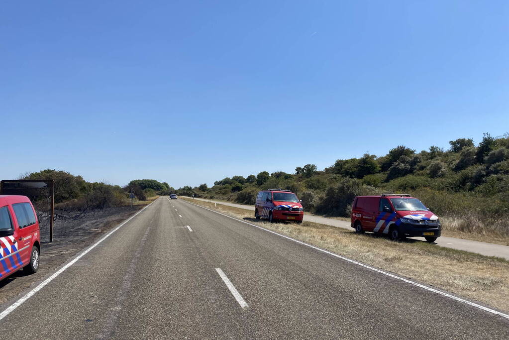 Onderzoek naar duinbrand in volle gang