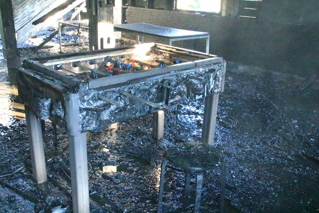 Gebouw volledig afgebrand