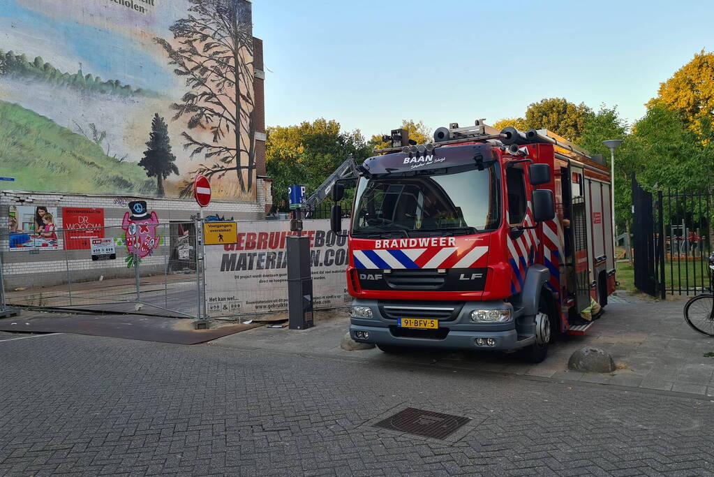 Afvalcontainer in brand