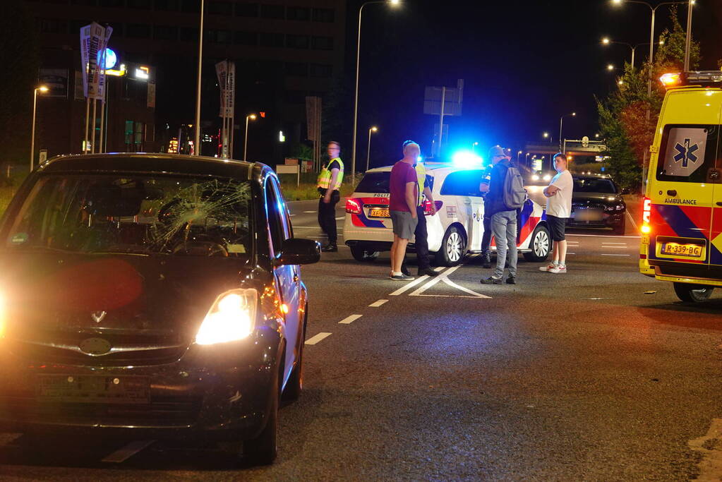 Scooterrijder gewond bij botsing met auto