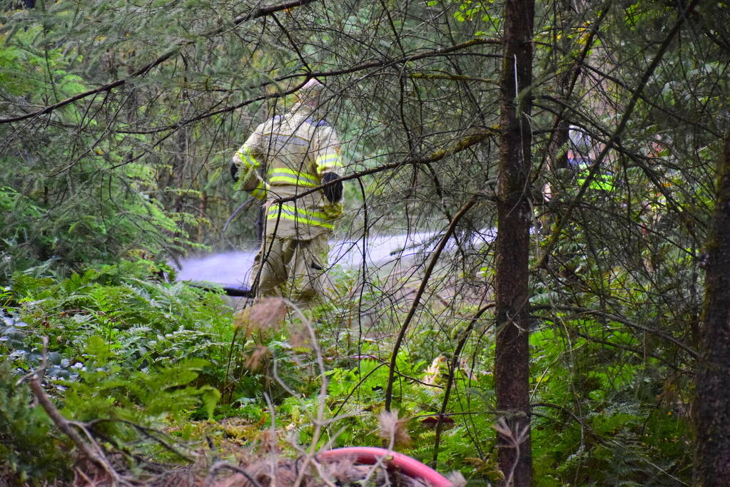 100 vierkante meter natuur verwoest vanwege brand