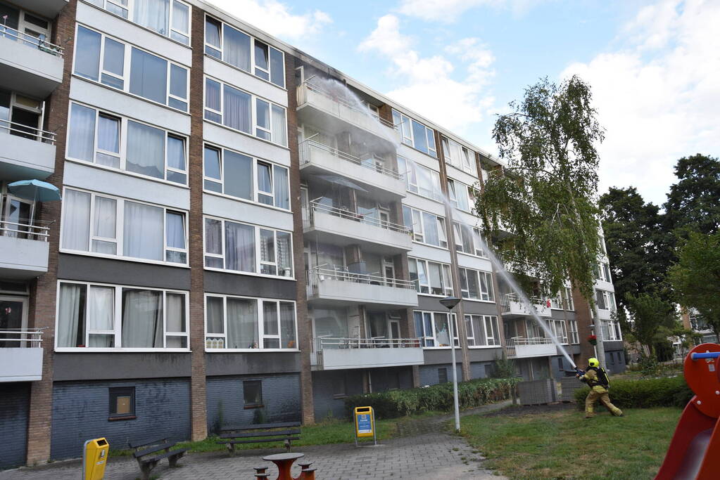 Ontruiming bij brand in flat