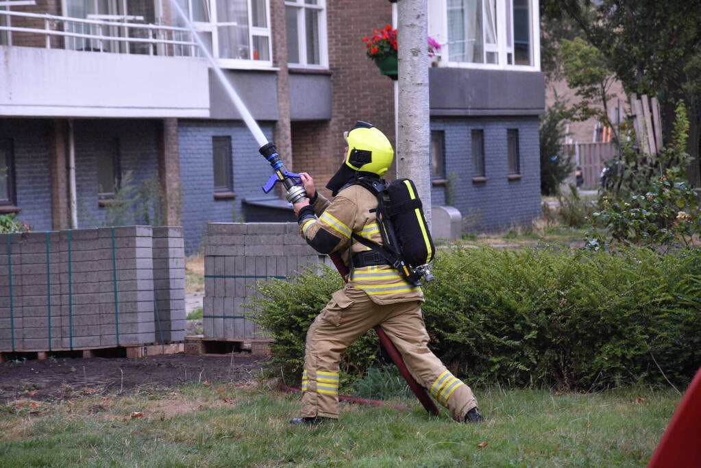 Ontruiming bij brand in flat