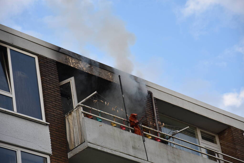 Ontruiming bij brand in flat