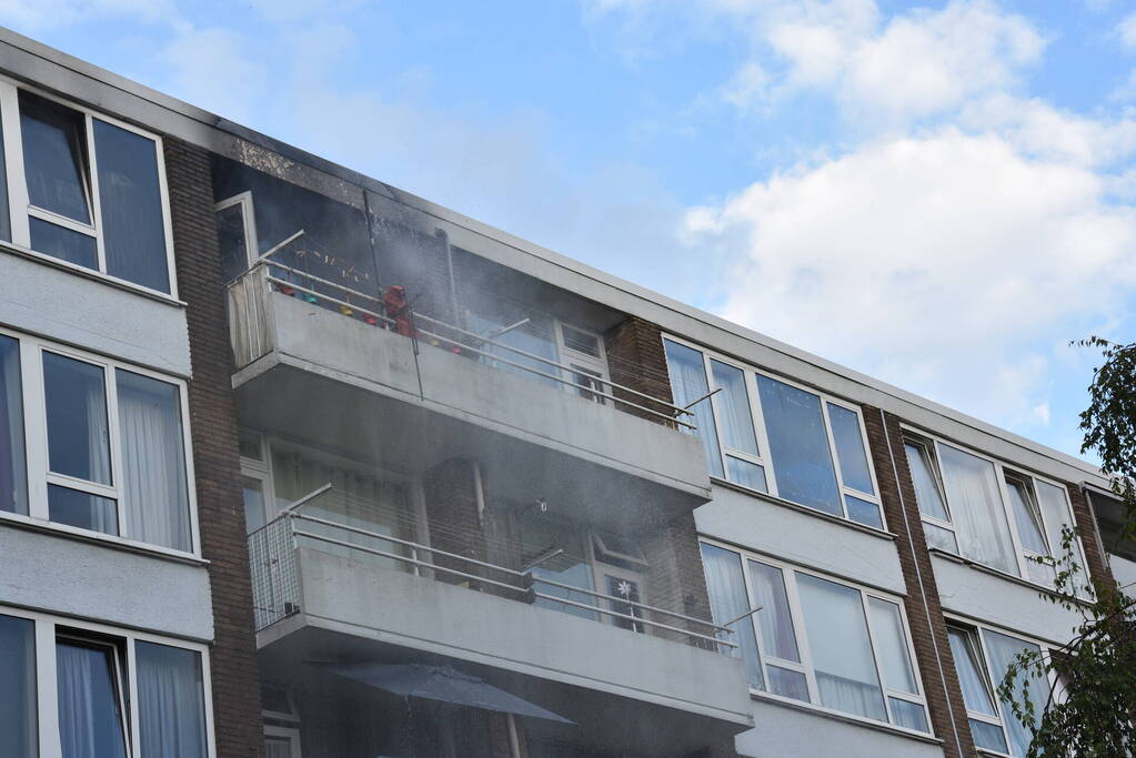 Ontruiming bij brand in flat