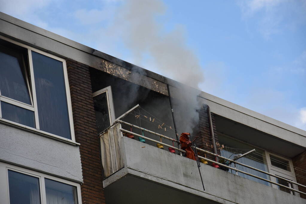 Ontruiming bij brand in flat