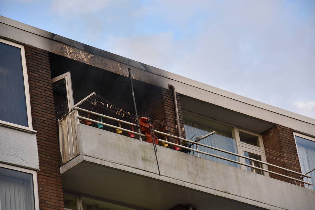 Ontruiming bij brand in flat