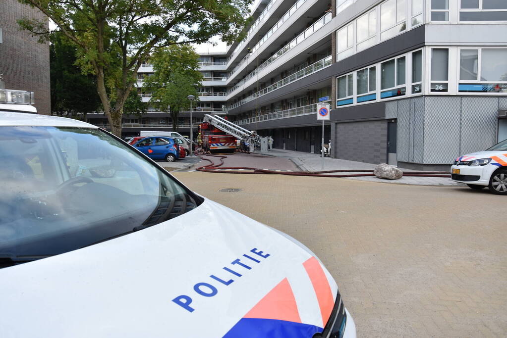 Ontruiming bij brand in flat