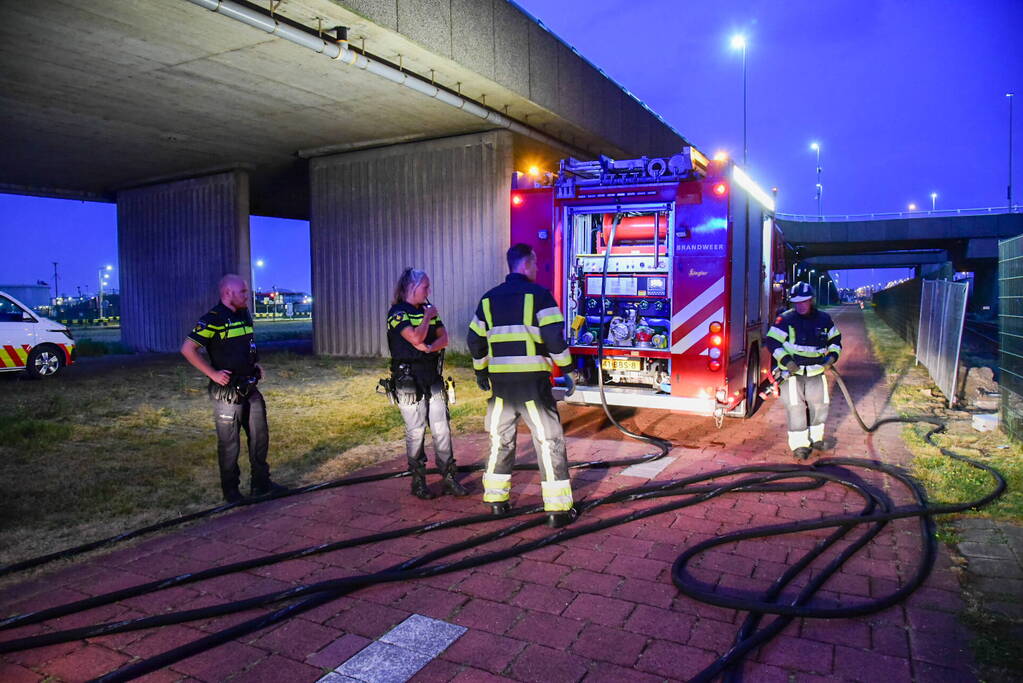 Brand in treinwagon snel geblust