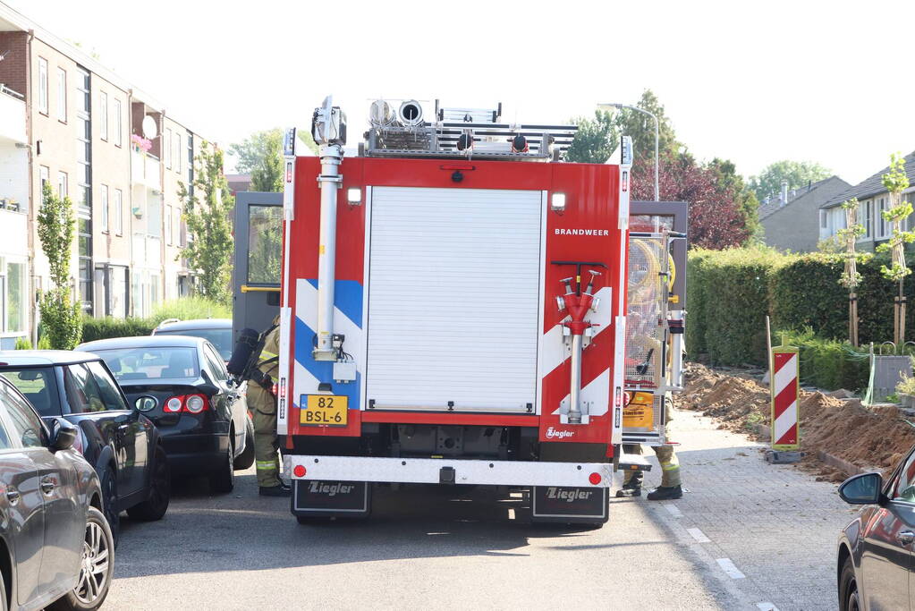 Gasleiding geraakt tijdens graafwerkzaamheden
