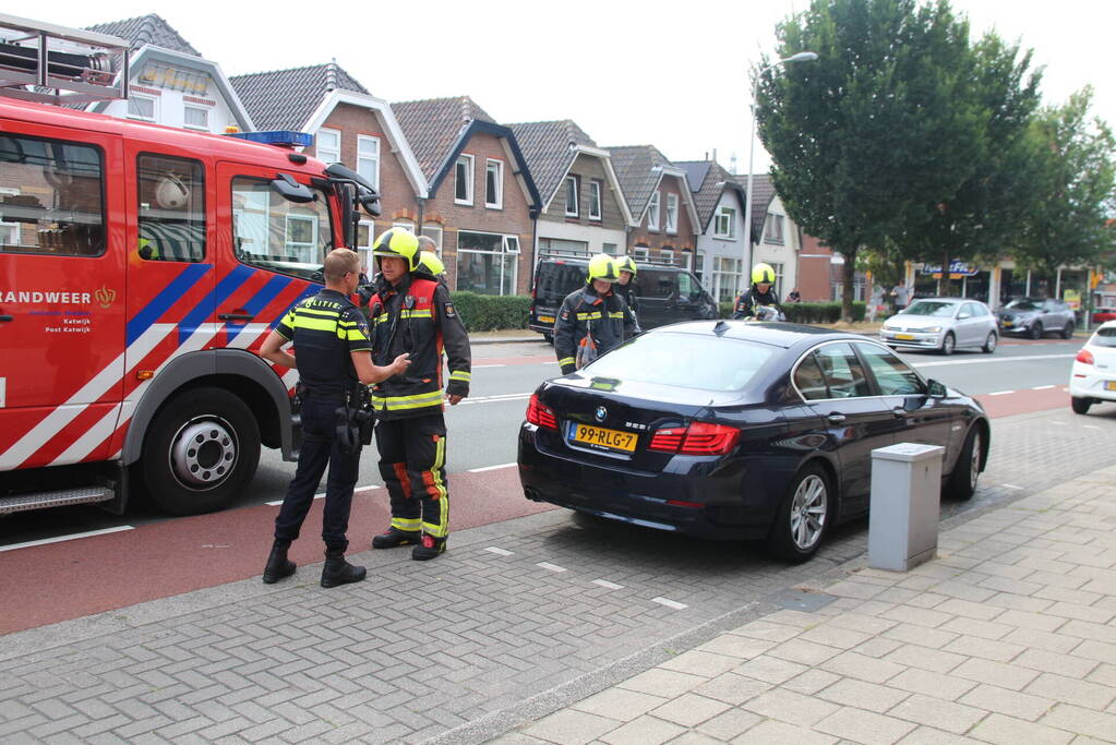 Brand in auto blijkt lek in koelvloeistoftank