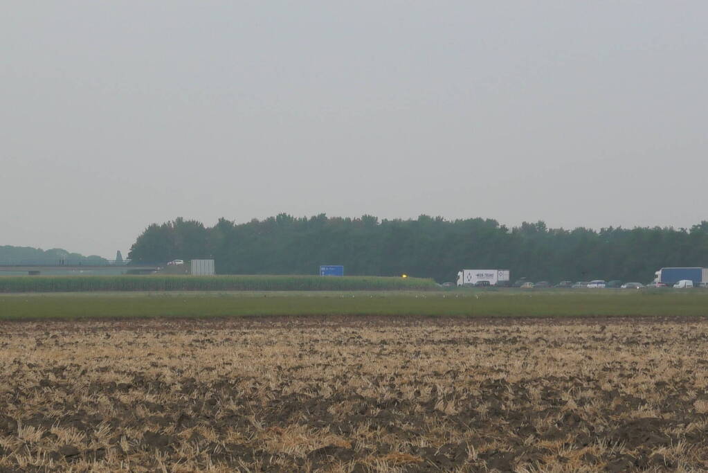 Verkeer stilgezet op A58 vanwege incident op viaduct