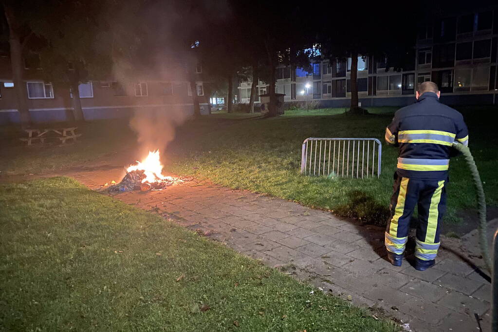 Brand in speeltuin snel geblust